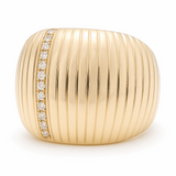 10K Yellow Gold Fashion with Cz Women's Ring