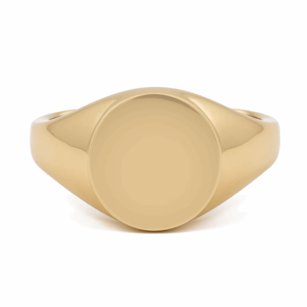 14k Yellow Gold  Signet Fashion Ring