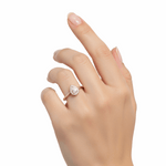 14K Yellow Gold Pear with Cz Fashion Women's Ring