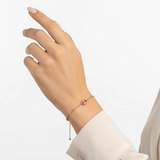 14K  Yellow Gold Red Eye Bracelet