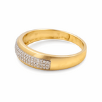 10k Yellow Gold  Pear 3 Pieces Set with 0.50tw Round Diamonds