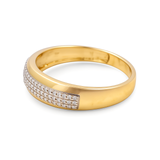 10k Yellow Gold  Pear 3 Pieces Set with 0.50tw Round Diamonds