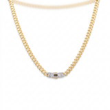 10K Yellow Gold Monaco Chain 22"