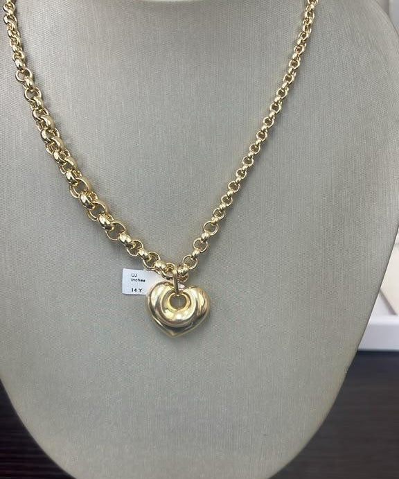 Rolo link Necklace - Miral Jewelry