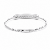 White Gold 14K Bangle Diamond Women's Bracelet with 2.00Tw Round Diamonds - Miral Jewelry