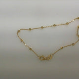 Yellow 14 Karat Beads Bracelet Length 7 - Miral Jewelry