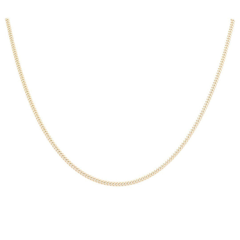 14K Yellow Gold Cuban Link Chain 3mm, 20in, 15.5 g