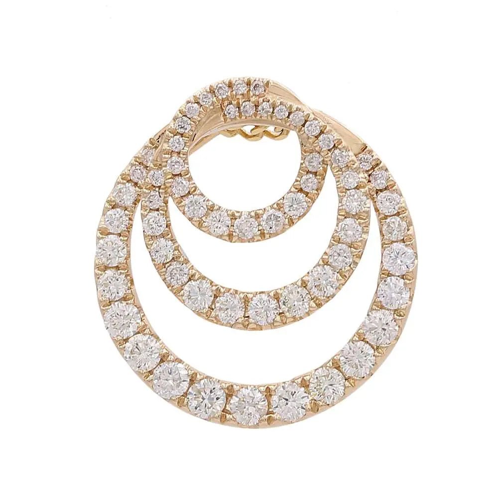 Yellow Gold 14K Diamond Pendant - Miral Jewelry