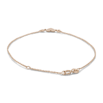 Yellow Gold 14K Fancy Link Diamond Women's Bracelet Heart with 0.04Tw Round Diamonds - Miral Jewelry