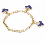 Yellow Gold 14K Fashion Women's Bracelet With Diamonds - Miral Jewelry