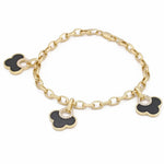 Yellow Gold 14K Fashion Women's Bracelet With Diamonds - Miral Jewelry