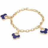 Yellow Gold 14K Fashion Women's Bracelet With Diamonds - Miral Jewelry