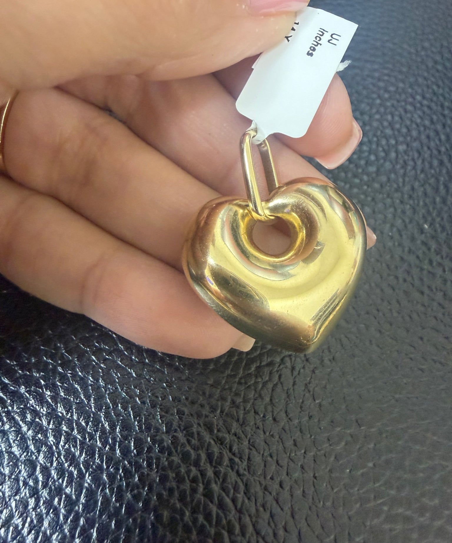yellow gold 14k heart pendant - Miral Jewelry