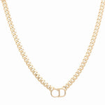 Yellow Gold 14K Monaco Necklace with Cd Necklaces - Miral Jewelry