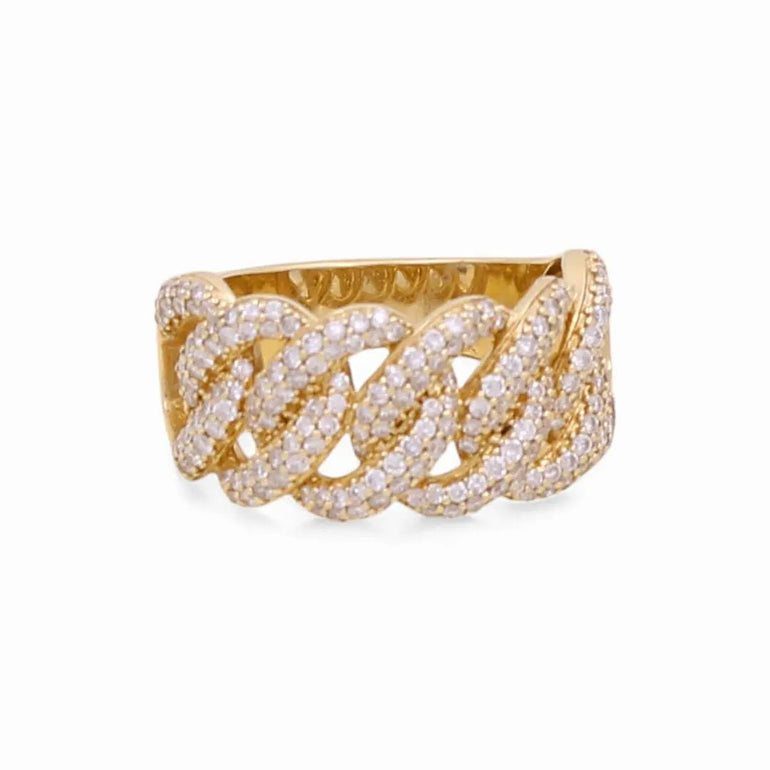 Yellow Gold 14k Ring with 1.60Tw Round Diamonds - Miral Jewelry