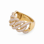 Yellow Gold 14k Ring with 1.60Tw Round Diamonds - Miral Jewelry