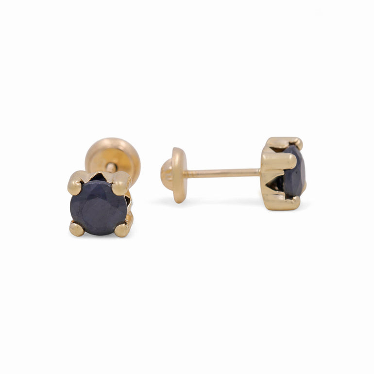 Yellow Gold 14k Stud Earrings - Miral Jewelry
