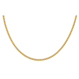 Yellow Gold 14K Tennis Necklace with Cz 16" - Miral Jewelry