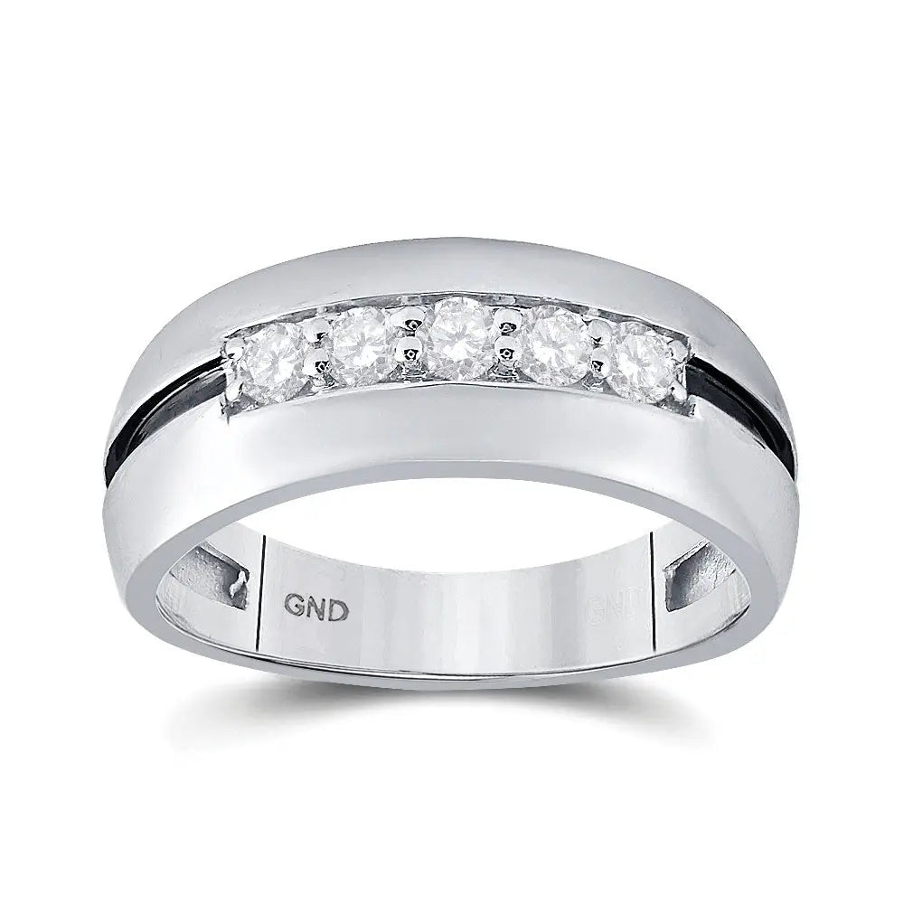 White Gold 10k Wedding Band Miral Jewelry