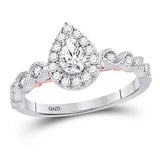 Pear Diamond Solitaire Bridal Engagement Ring 3/4 Cttw (Certified) Miral Jewelry