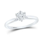 Round Diamond Solitaire Supreme Bridal Ring 3/4 Cttw (Certified) Miral Jewelry