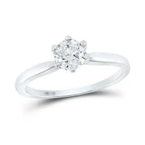 Round Diamond Solitaire Supreme Bridal Ring 3/4 Cttw (Certified) Miral Jewelry