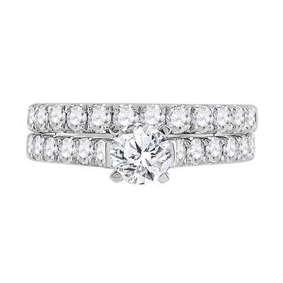 Round Diamond Bridal Wedding Ring Set 2 Cttw (Certified)