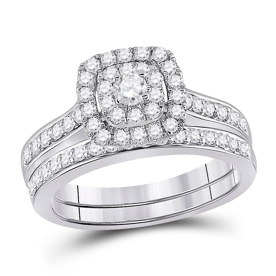 White 14 Karat Ciara Bridal Set Diamond Ring