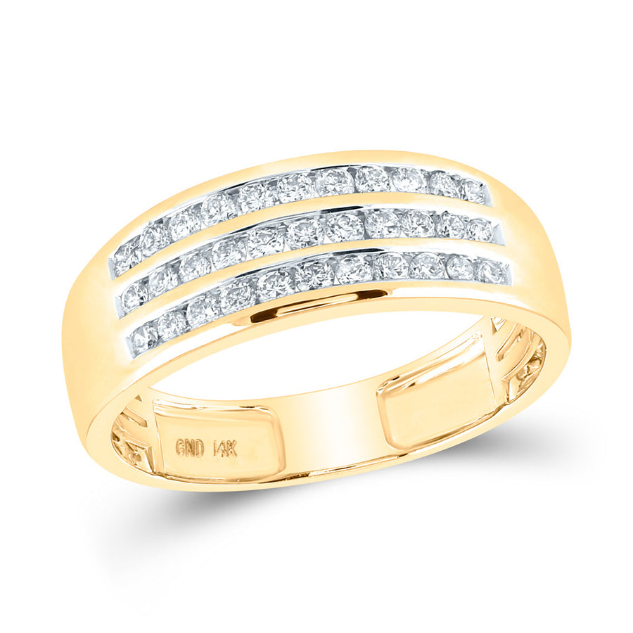 Round Diamond Solitaire Matching Wedding Ring Set