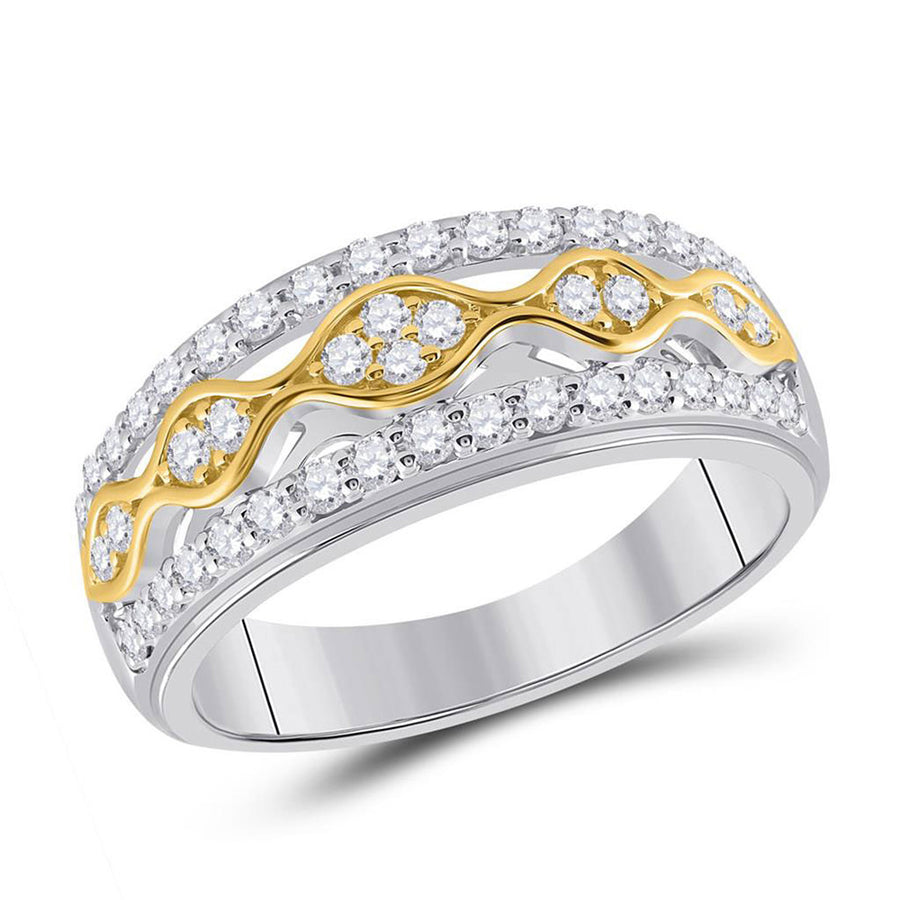 Round Diamond Cluster Matching Wedding Ring Set 2 Cttw