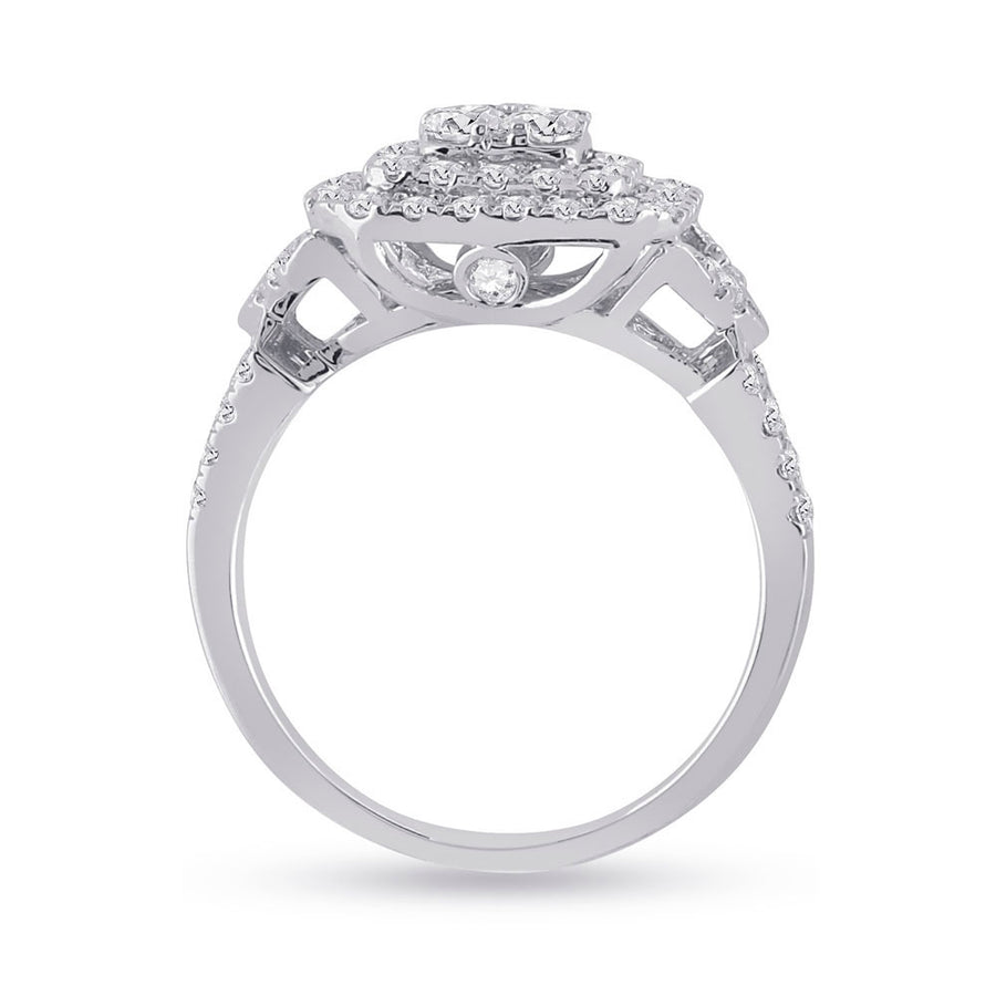 Round Diamond Bridal Wedding Ring Set 1-1/4 Cttw