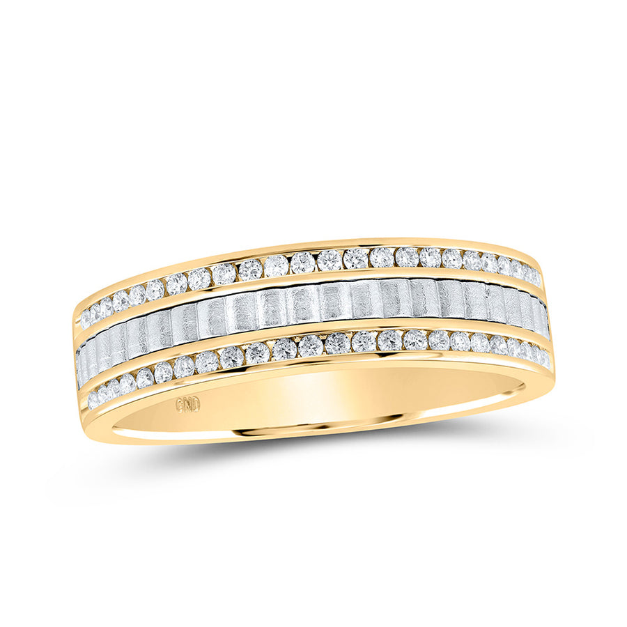Round Diamond Wedding Band Ring 1/3 Cttw