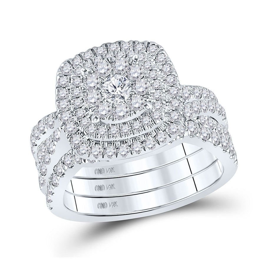 Round Diamond Bridal Nicoles Dream Collection Wedding Ring Set 2 Cttw
