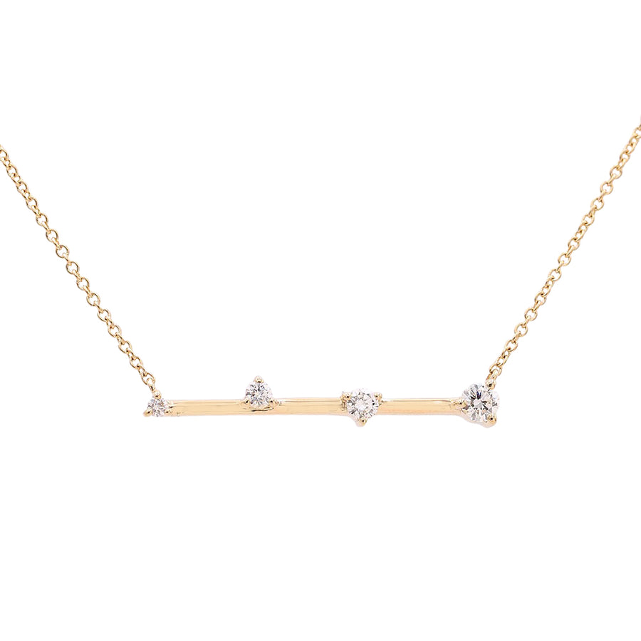 Yellow Gold 14k Necklace With Diamonds