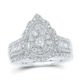 Pear-shape Bridal Nicoles Dream Collection Wedding Ring Set 1 Cttw Miral Jewelry