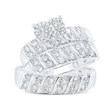 Round Diamond Heart Matching Nicoles Dream Collection Wedding Ring Set 1 Cttw Miral Jewelry