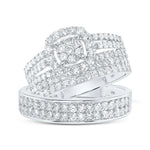 Round Diamond Cluster Matching Nicoles Dream Collection Wedding Ring Set Miral Jewelry