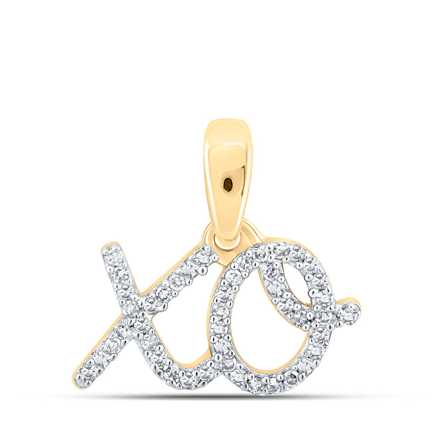 XO Pendant With 0.10tw of Diamonds