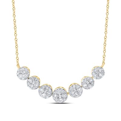 1ctw-dia Nk Fashion Necklace(18 Inch)