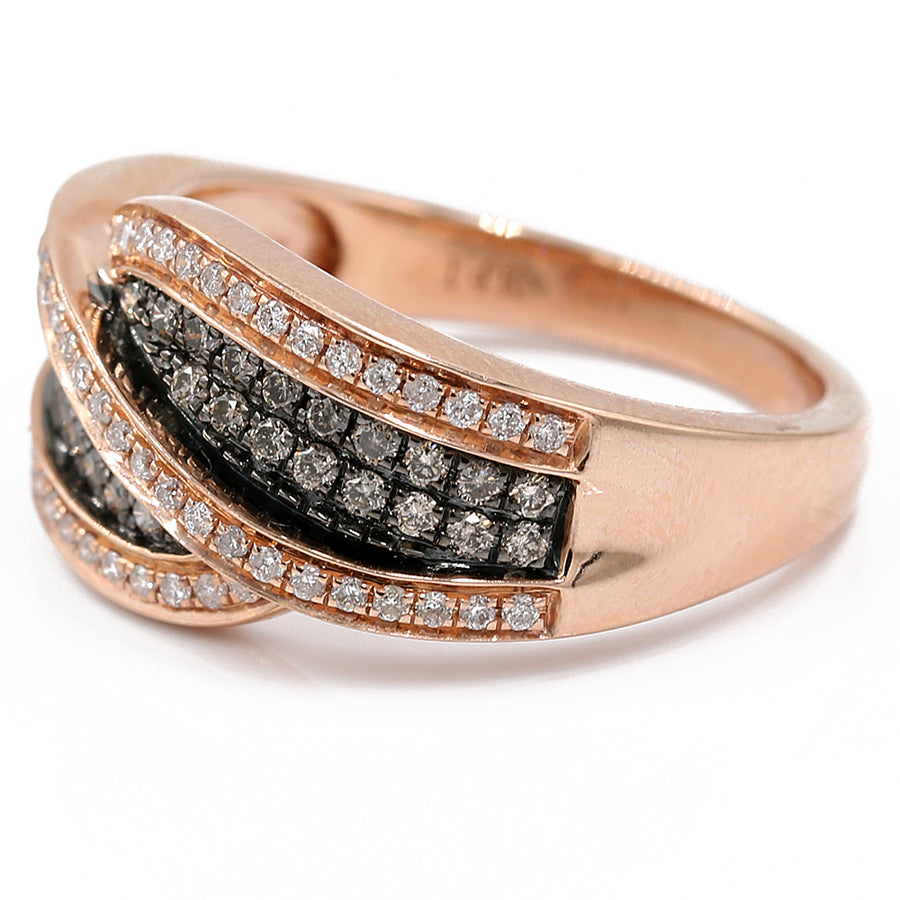 Rose 14 Karat Geometric Fashion Ring