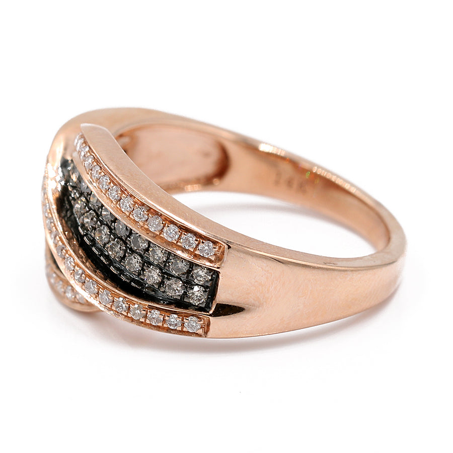 Rose 14 Karat Geometric Fashion Ring