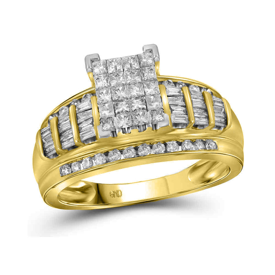 10k Yellow Gold Bridal Engagement Ring
