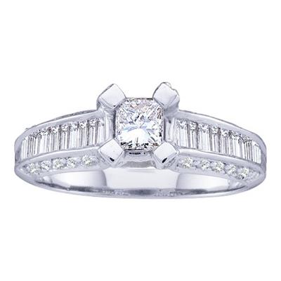 Princess Diamond Princess Bridal Engagement Ring 1 Cttw (Certified)