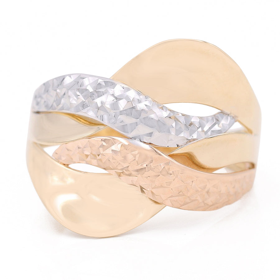 Tri-Color Gold 14k Fashion Ring