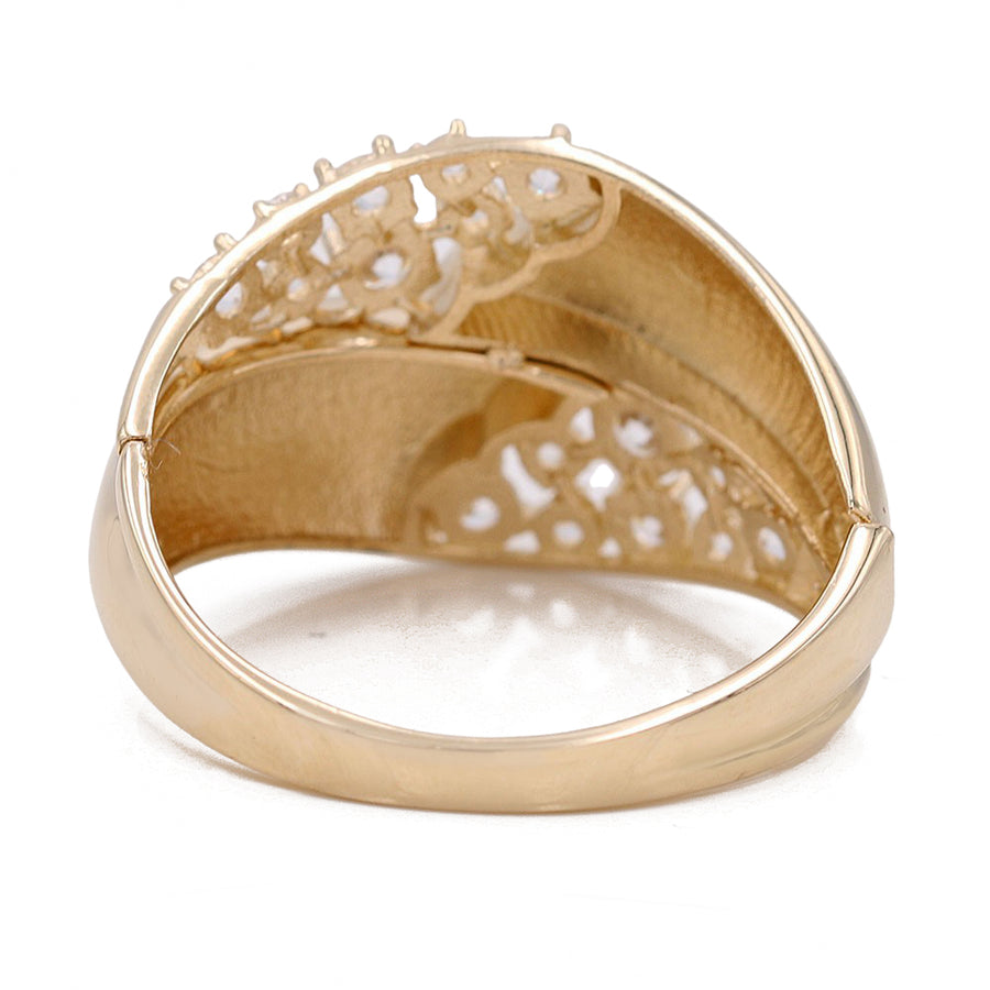 Yellow Gold 14k Fashion Ring With Cz