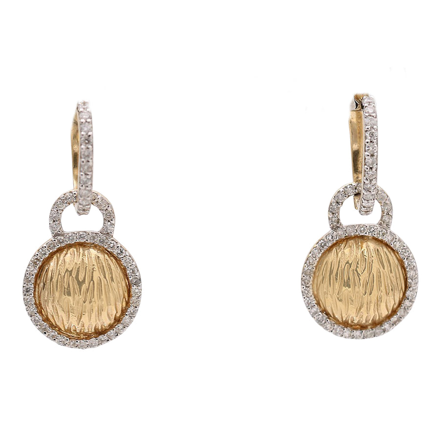 Women's Earrings with Pave Stones