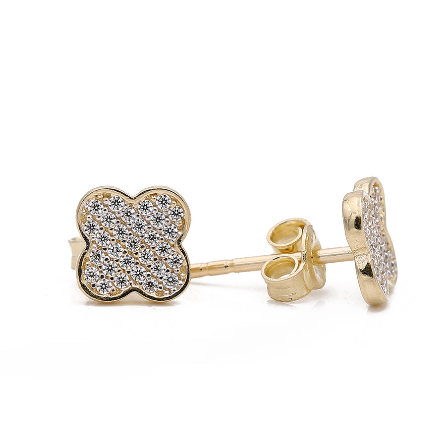 Yellow Gold 14k Fashion Earrings With Cz by Miral Jewelry