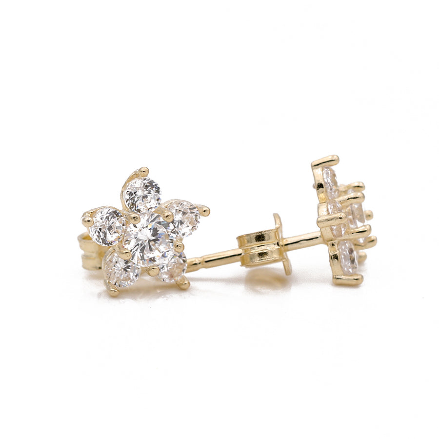 Yellow Gold 14k Fashion Earrings With Cz