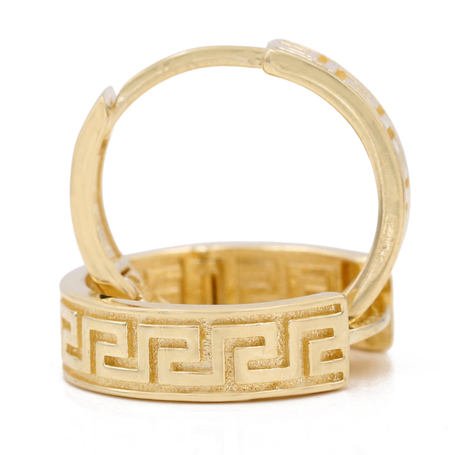 Yellow Gold 14k Small Greek Hoops