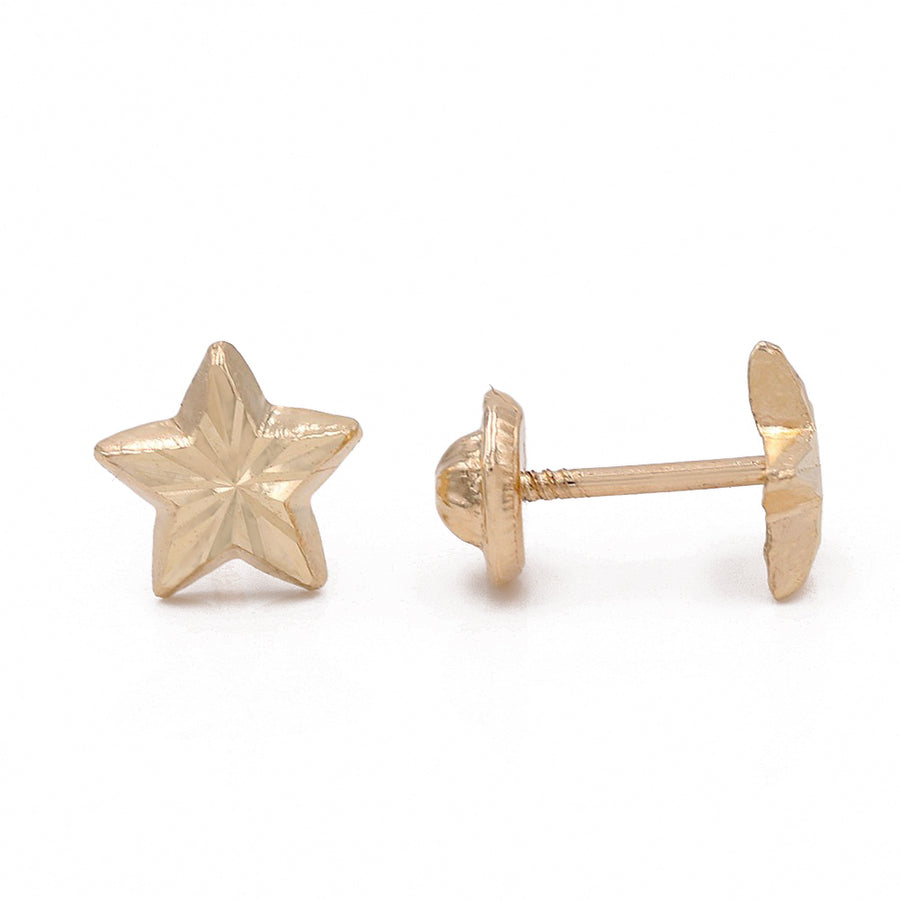 Yellow Gold 14k Star Earrings